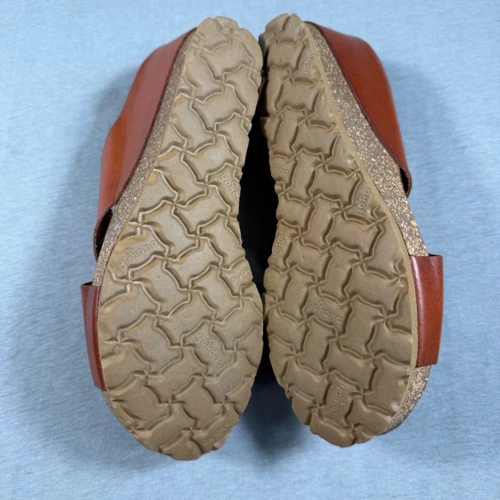 yokono leather wedge